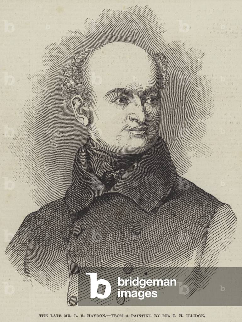 The late Mr B R Haydon (engraving)