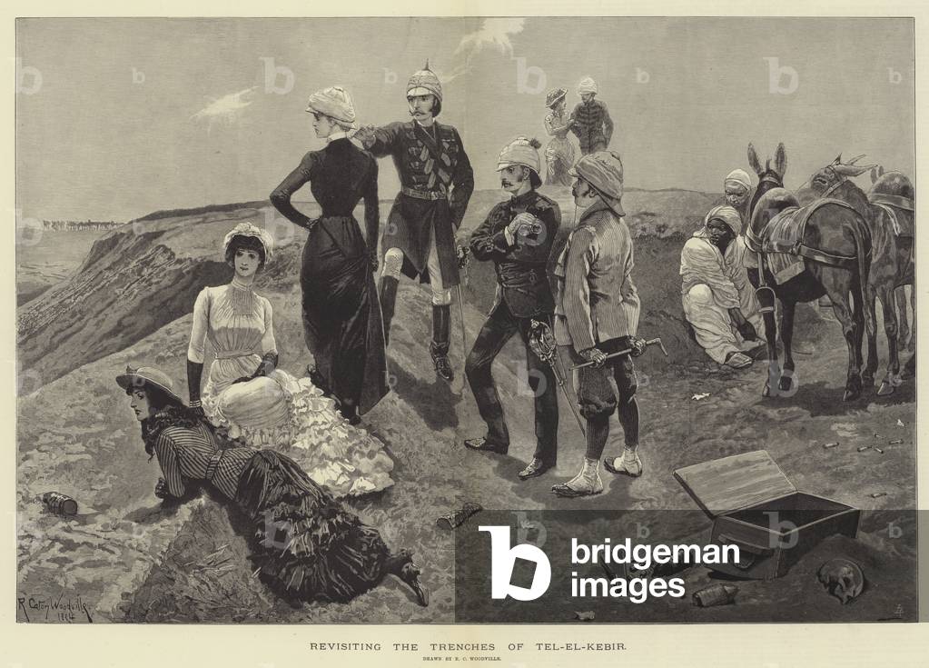 Revisiting the Trenches of Tel-el-Kebir (engraving)