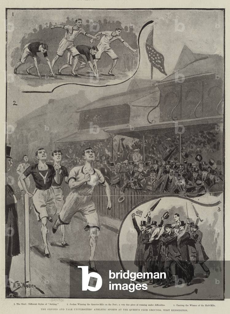 The Oxford and Yale Universities' Athletic Sports at the Queen's Club Grounds, West Kensington (litho)