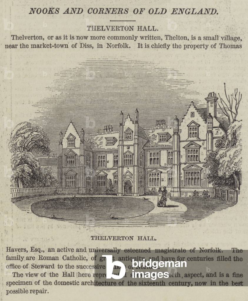Thelverton Hall (engraving)