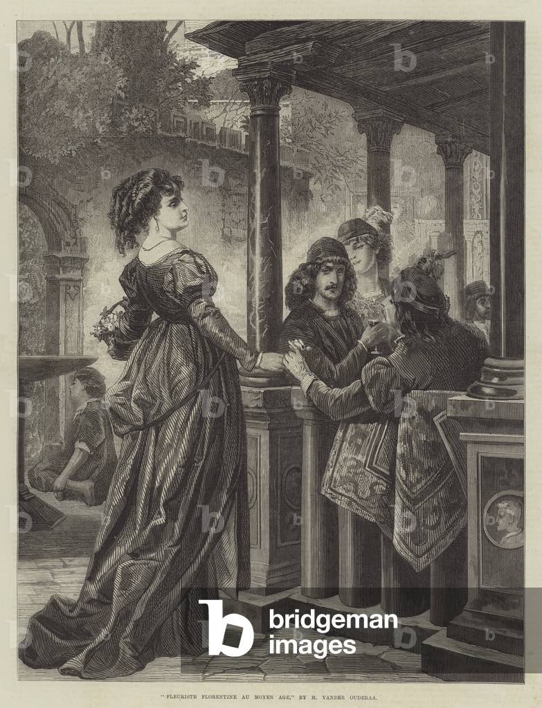 Fleuriste Florentine Au Moyen Age (engraving)