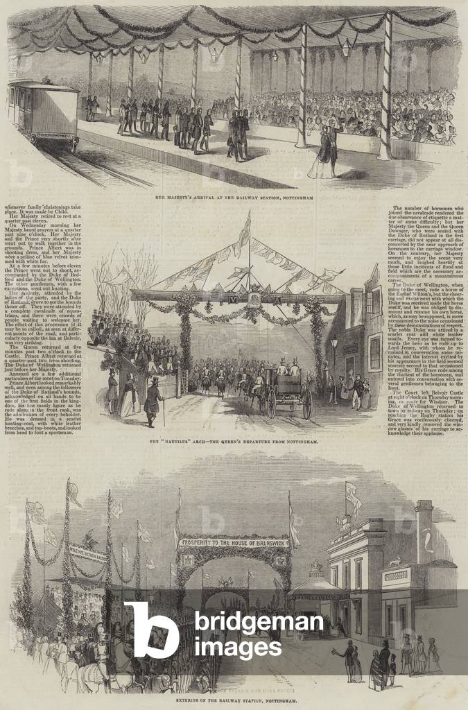 The Queen's Visit to the Midland Counties (engraving)