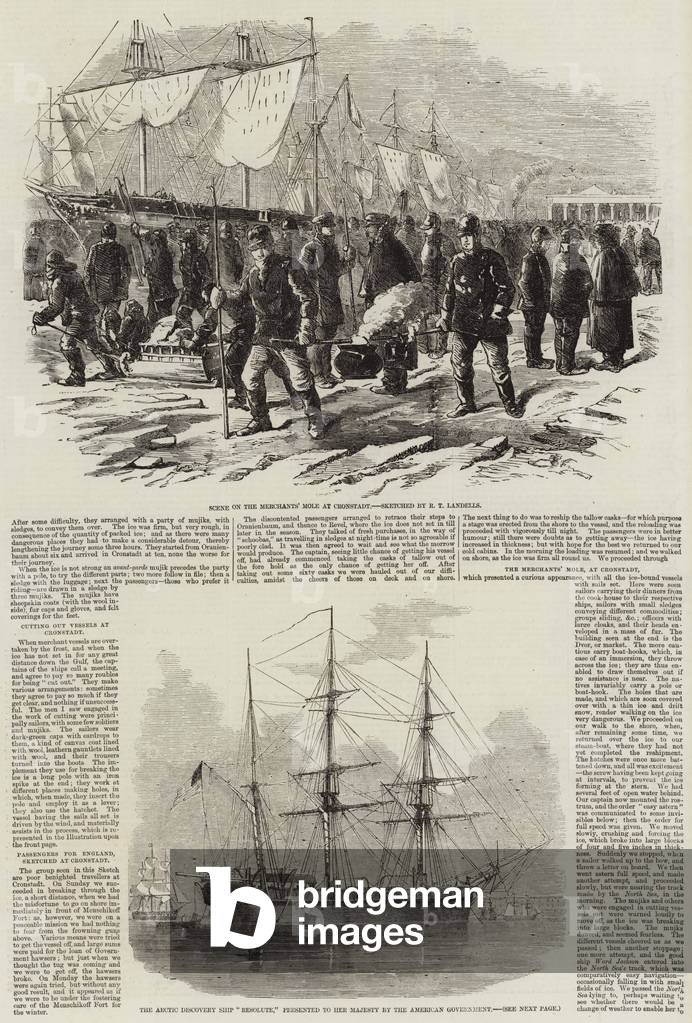 Sketches in Cronstadt (engraving)