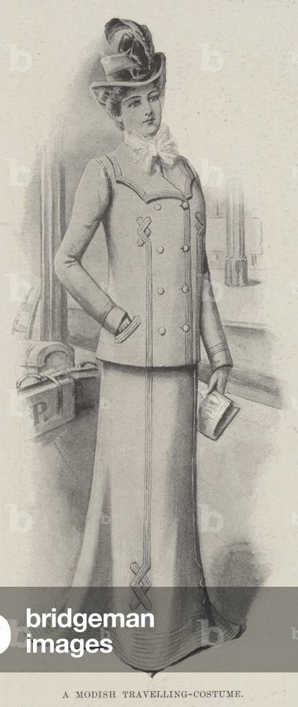 A Modish Travelling-Costume (litho)