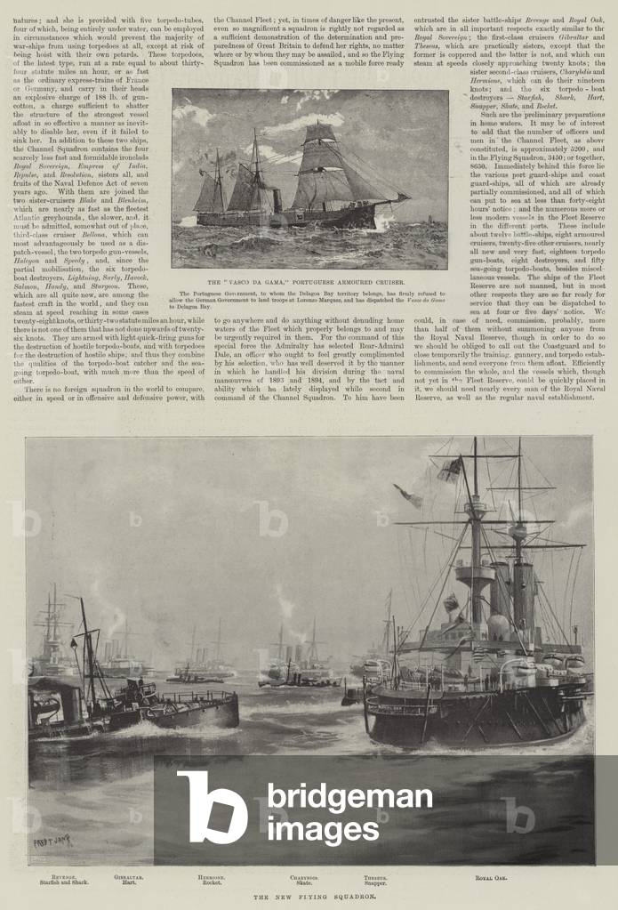 Great Britain's Naval Preparations (litho)
