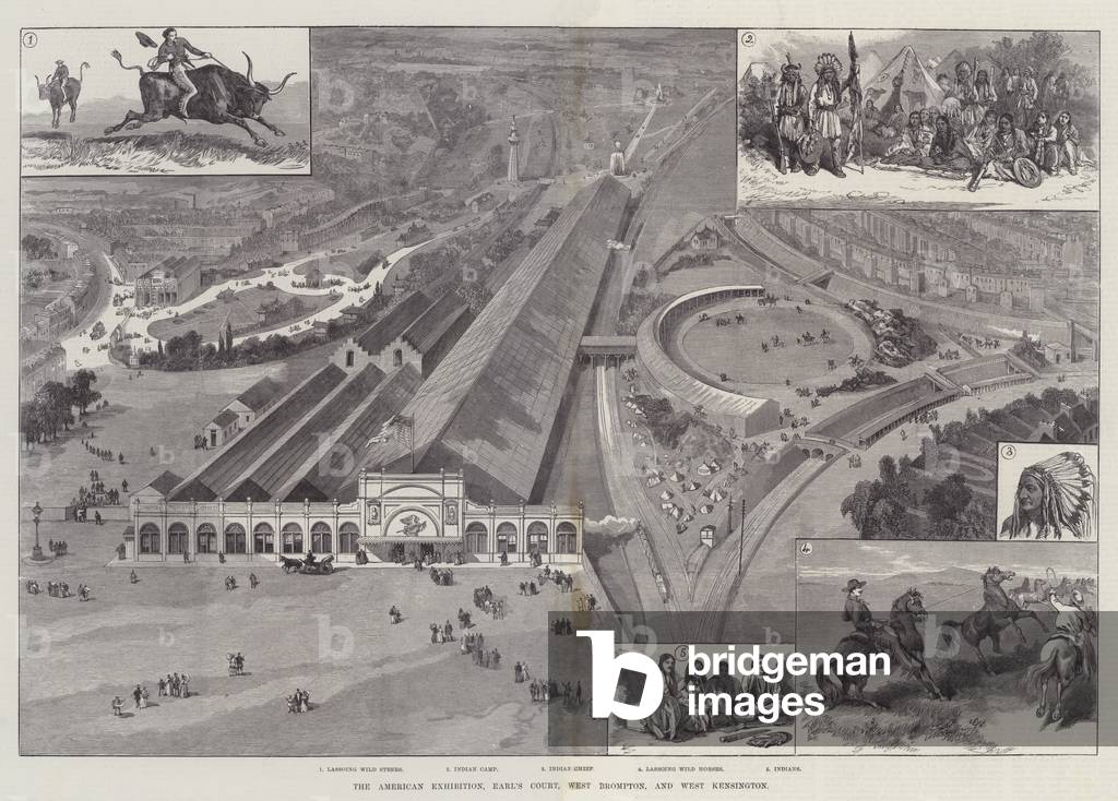 The American Exhibition, Earl's Court, West Brompton, and West Kensington (engraving)