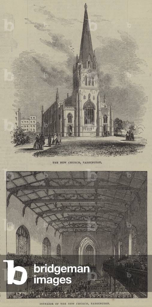 New Church, Paddington, London (engraving)