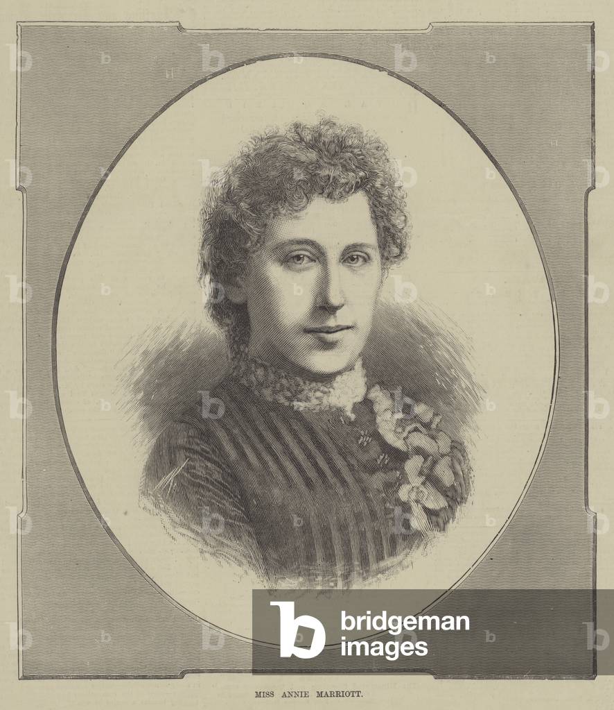 Miss Annie Marriott (engraving)