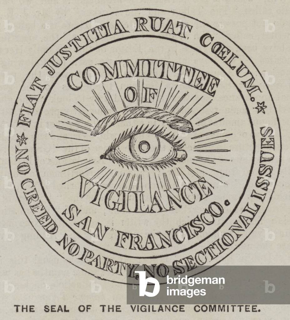 The Seal of the Vigilance Committee (engraving)