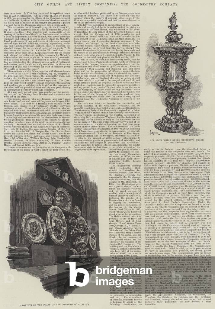 City Guilds and Livery Companies, the Goldsmiths' Company (engraving)