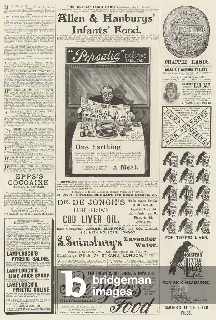 Page of Advertisements (engraving)