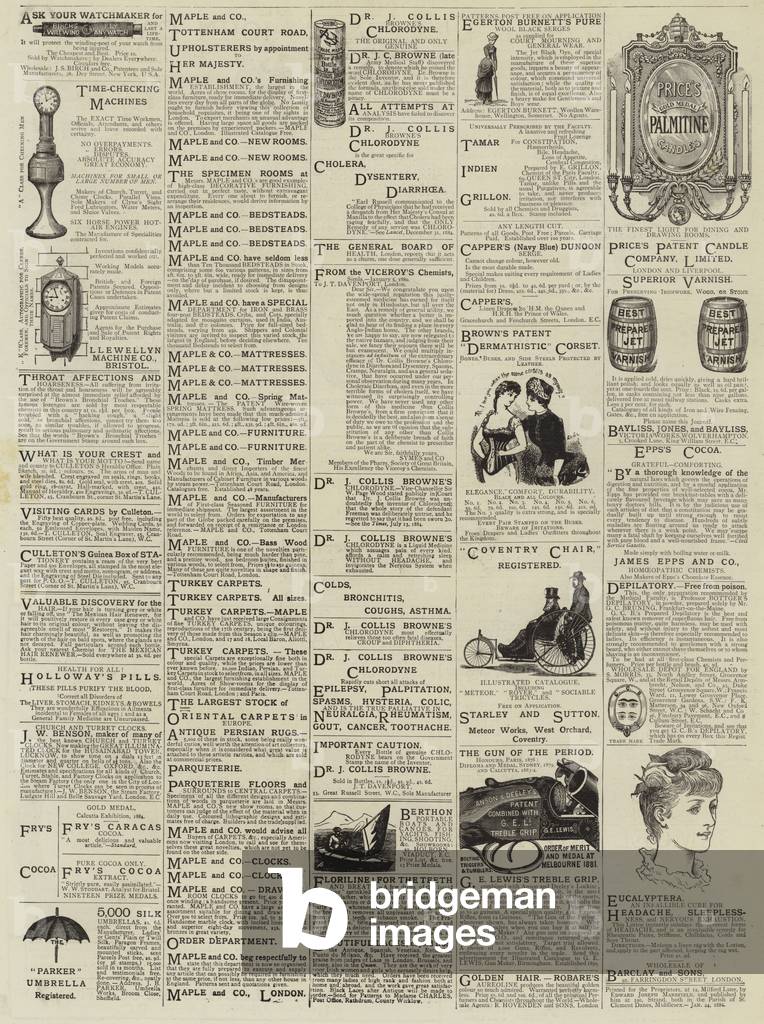 Page of Advertisements (engraving)