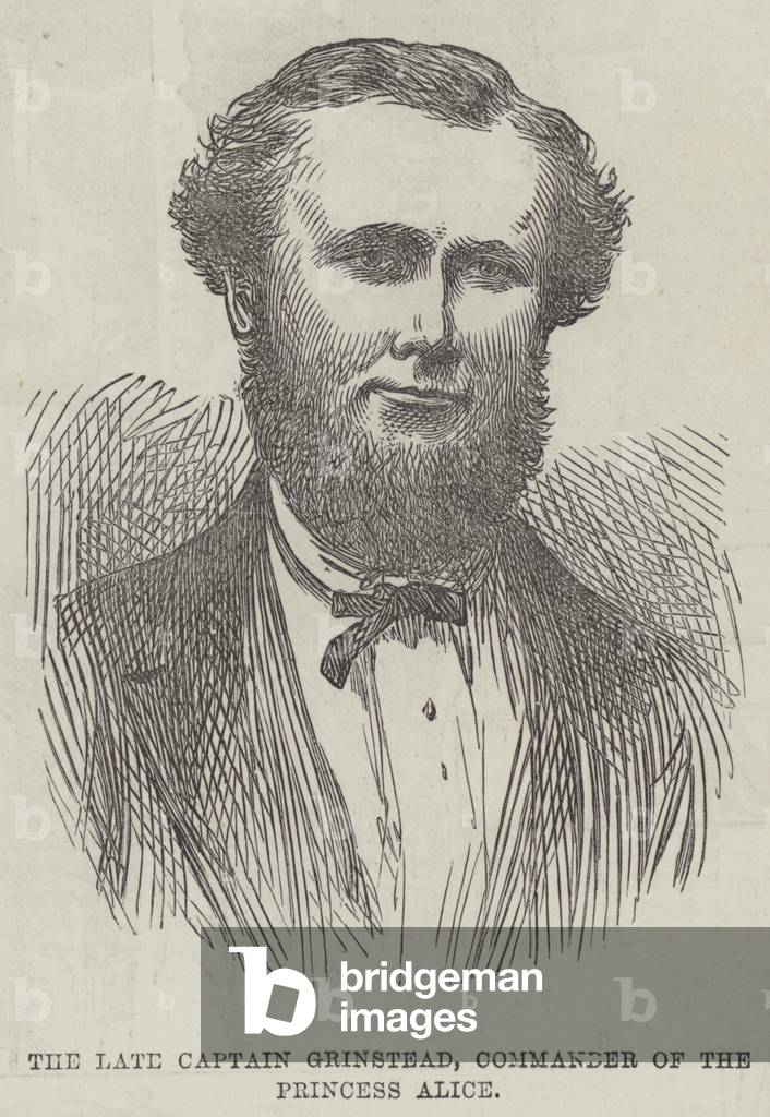 The late Captain Grinstead, Commander of the Princess Alice (engraving)