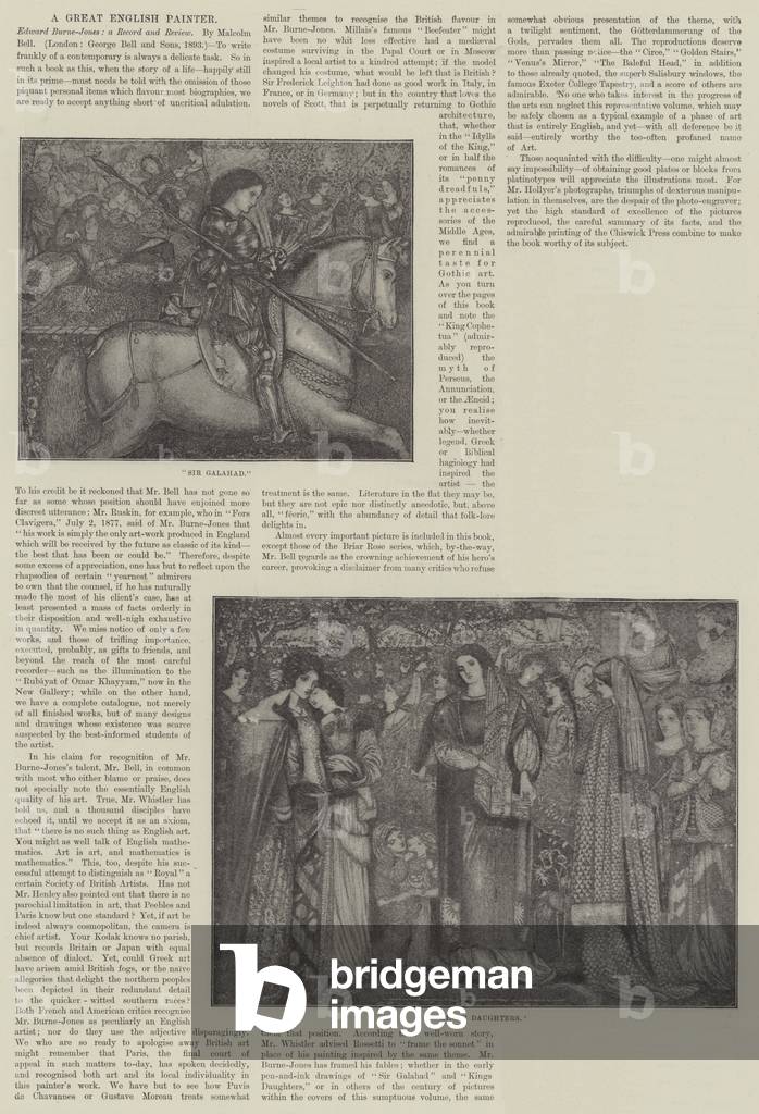 Mr Burne-Jones, ARA, at the New Gallery (engraving)