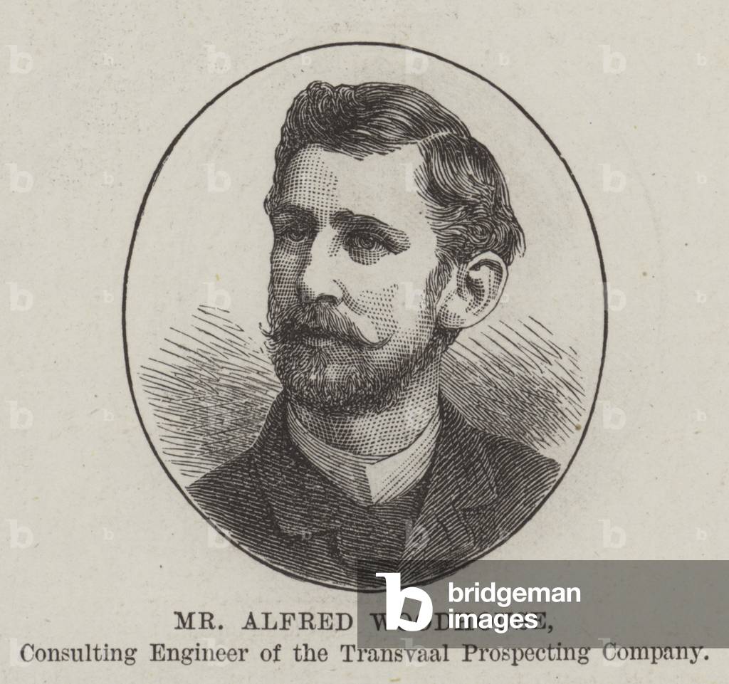 Mr Alfred Woodhouse, Consulting Engineer of the Transvaal Prospecting Company (engraving)