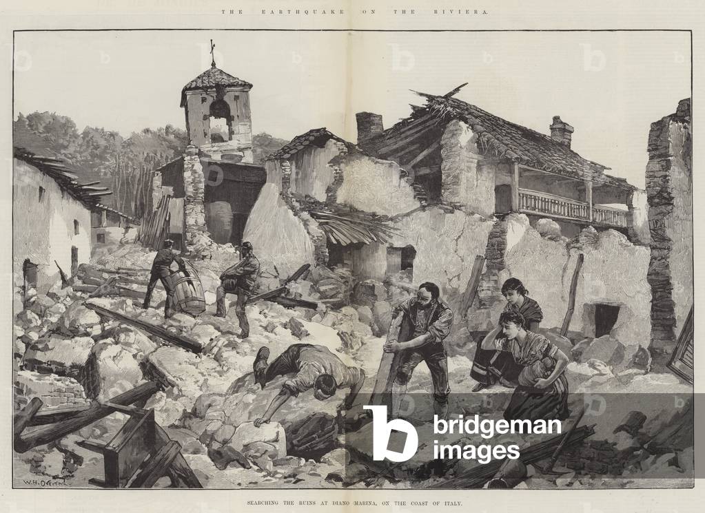 The Earthquake on the Riviera (engraving)