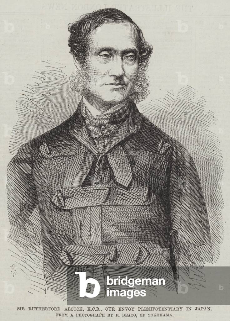 Sir Rutherford Alcock, KCB, Our Envoy Plenipotentiary in Japan (engraving)