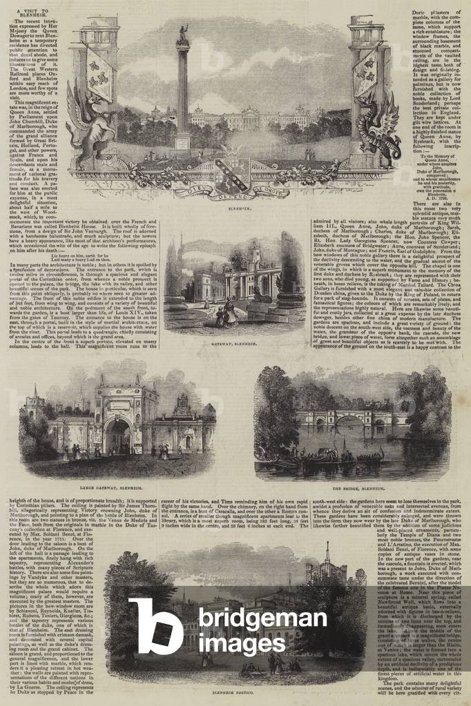 A Visit to Blenheim (engraving)