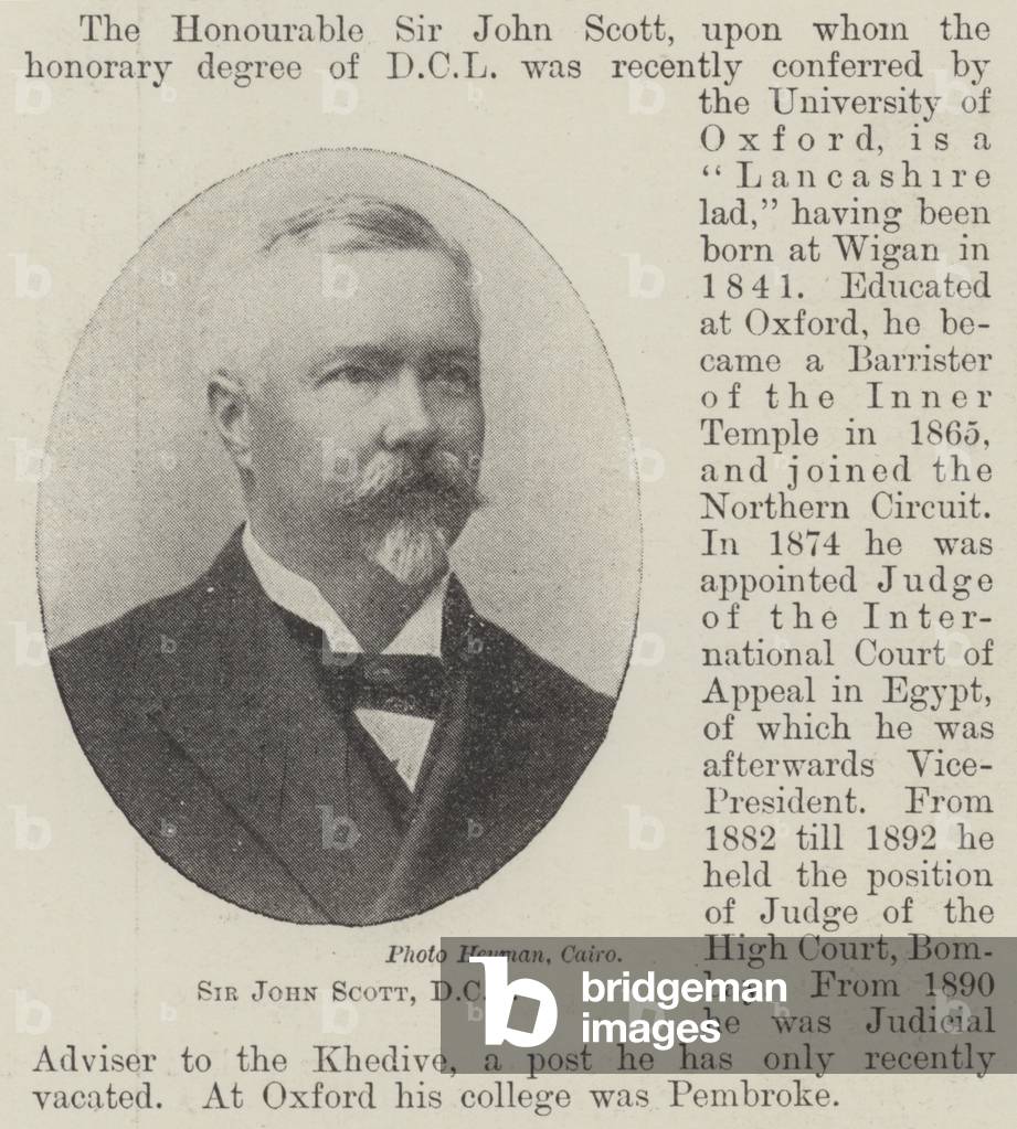 Sir John Scott, DCL (b/w photo)