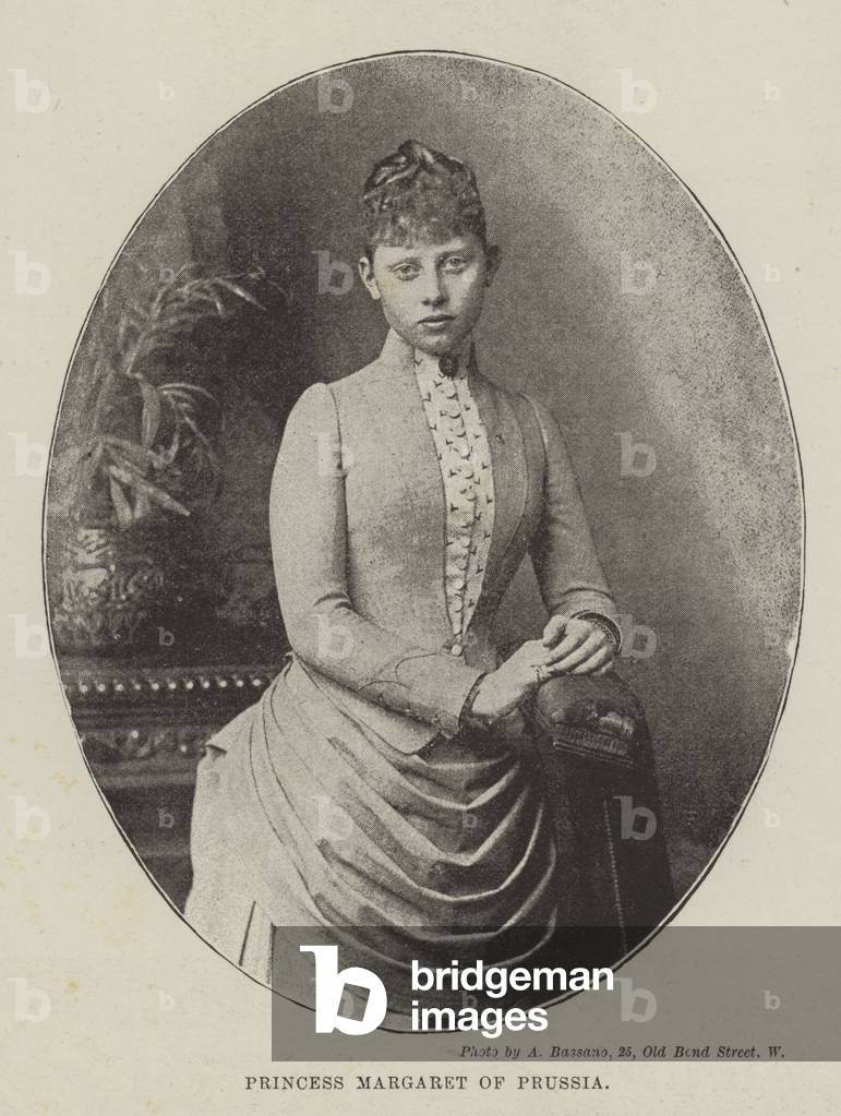 Princess Margaret of Prussia (b/w photo)