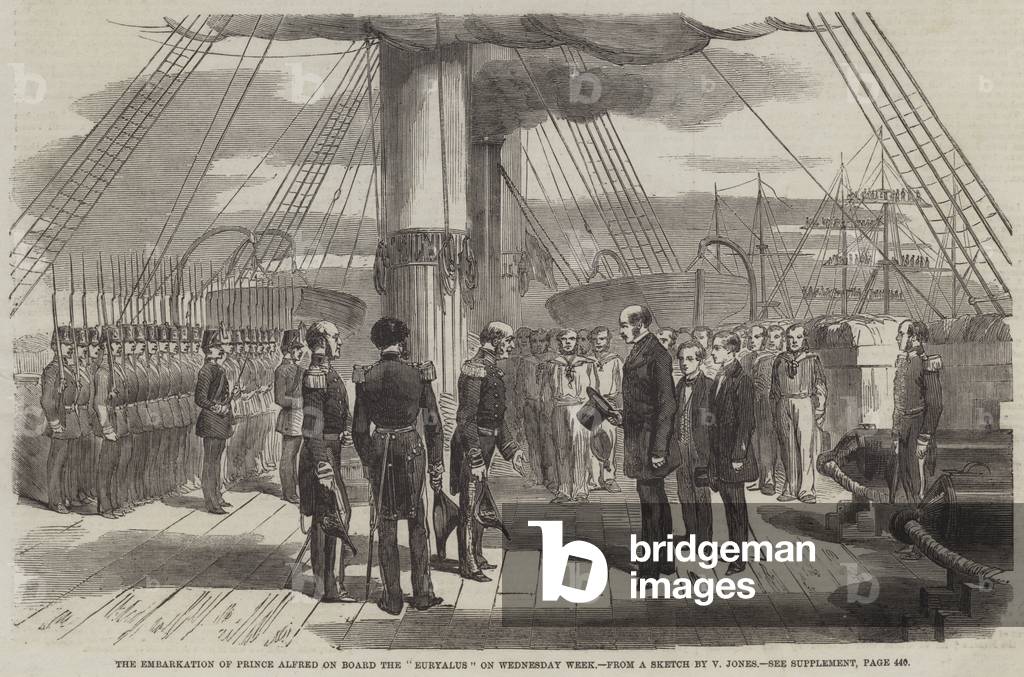 The Embarkation of Prince Alfred on Board the 