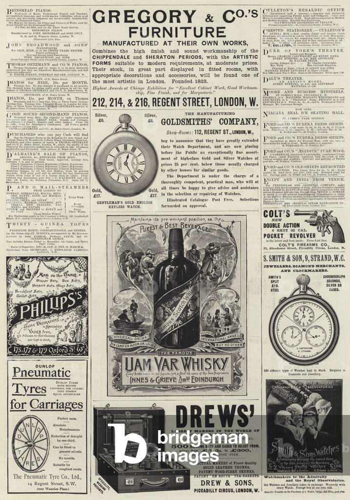 Page of Advertisements (engraving)