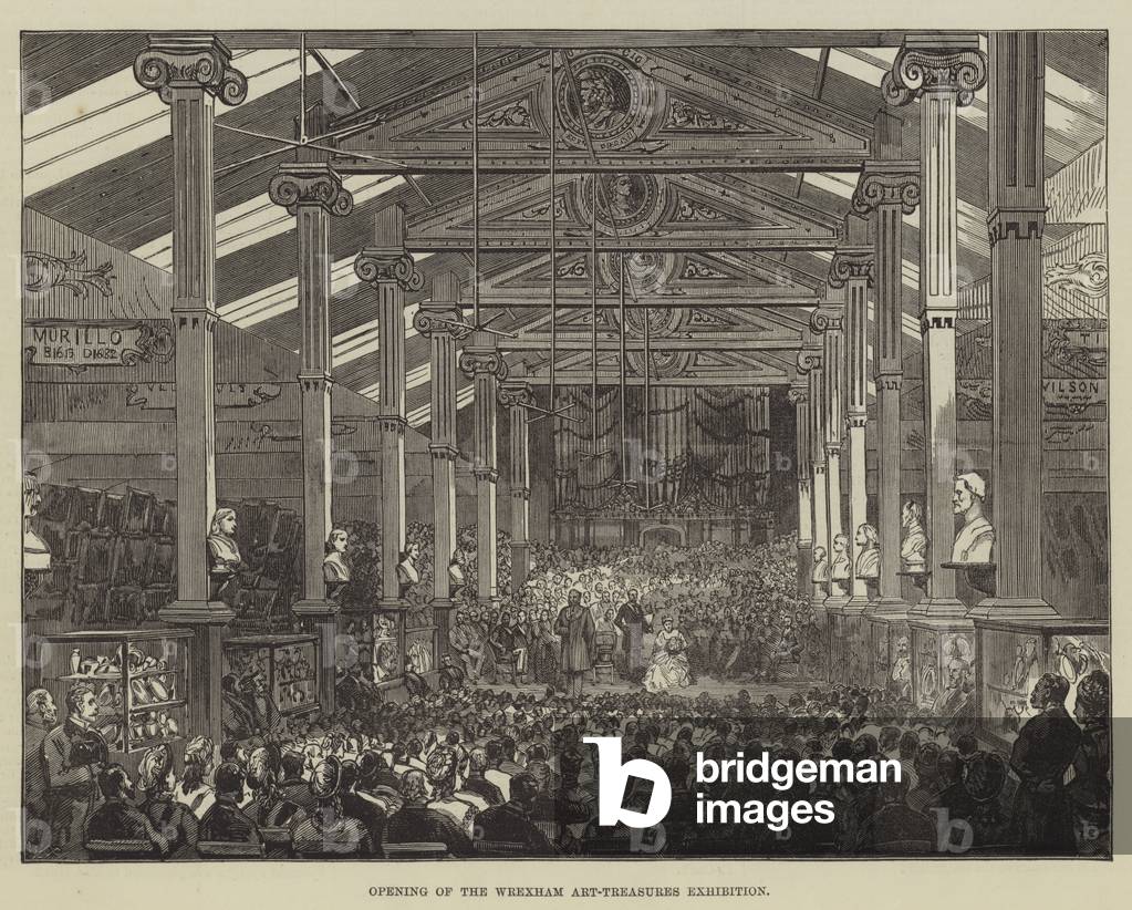 Opening of the Wrexham Art-Treasures Exhibition (engraving)
