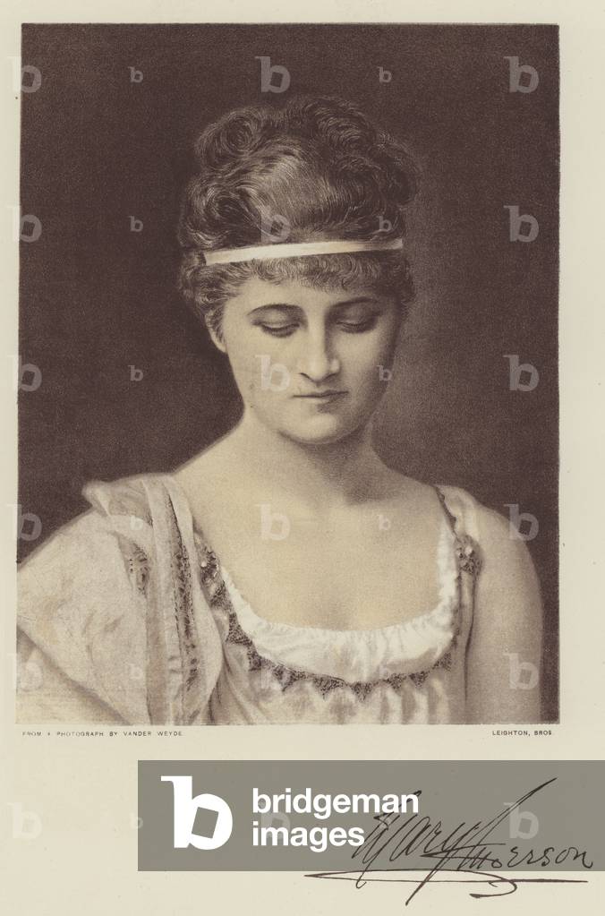 Mary Anderson (colour litho)