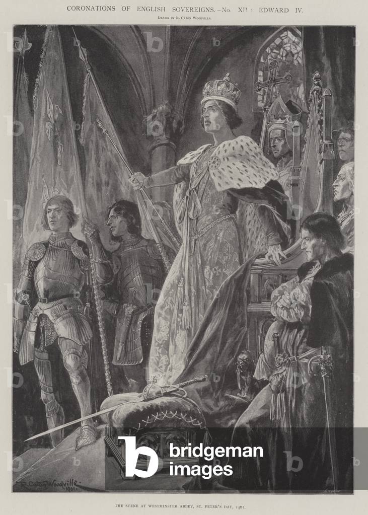 Coronations of English Sovereigns, Edward IV (litho)