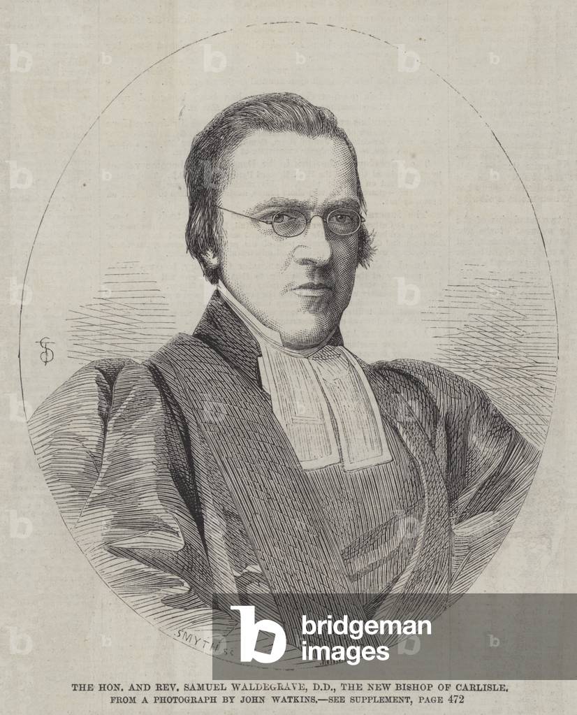The Honourable and Reverend Samuel Waldegrave, DD, the New Bishop of Carlisle (engraving)