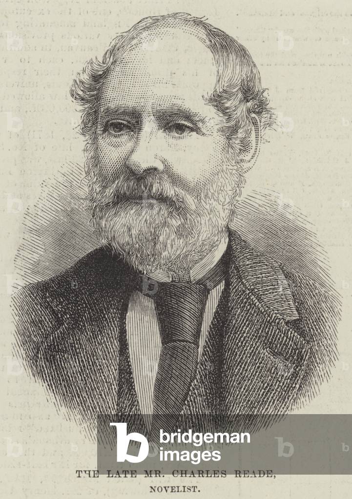 The late Mr Charles Reade, Novelist (engraving)