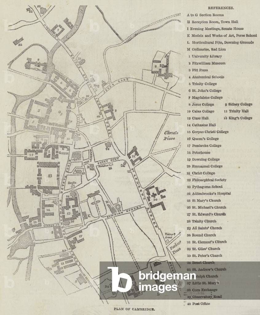 Plan of Cambridge (engraving)