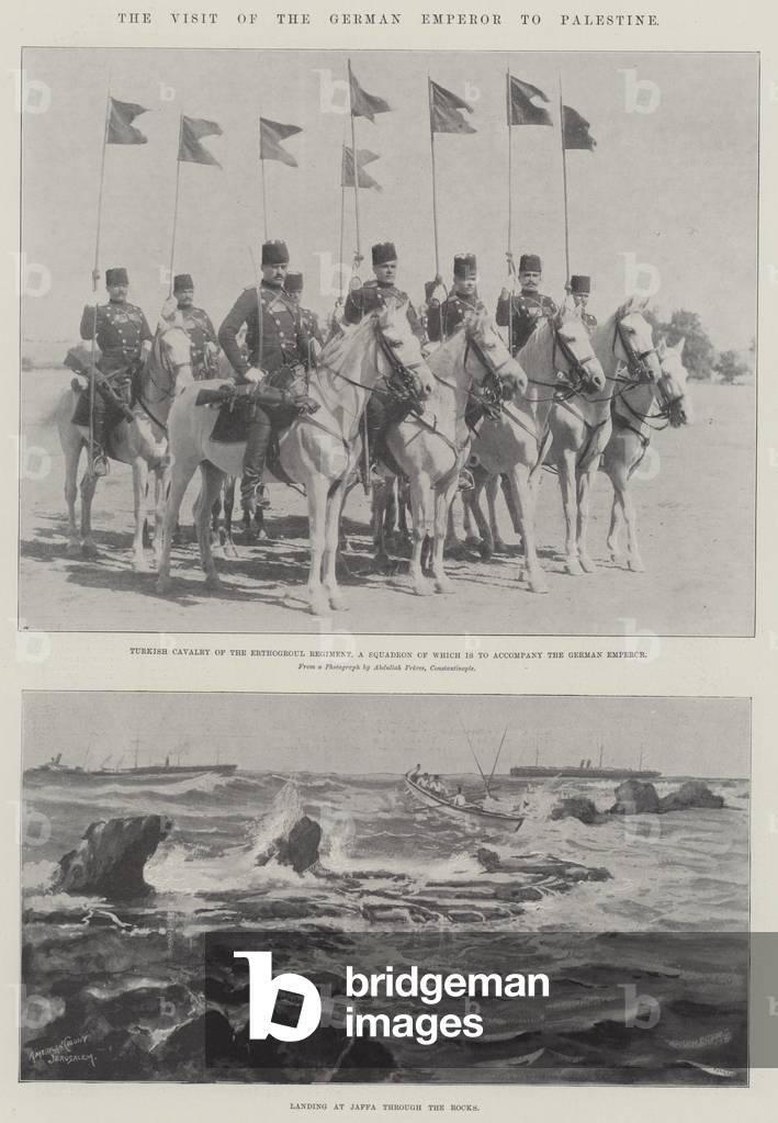 The Visit of the German Emperor to Palestine (litho)