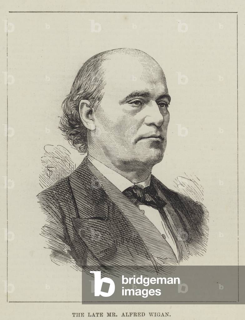 The late Mr Alfred Wigan (engraving)