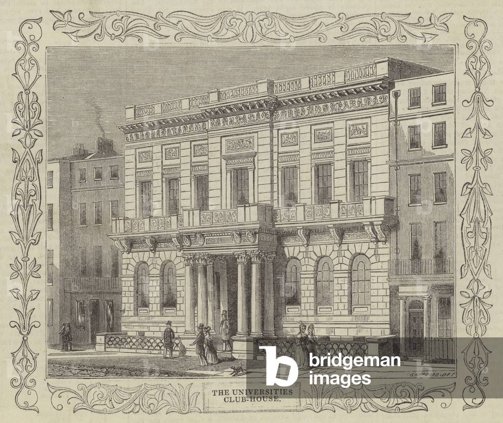 The Oxford and Cambridge Universities Club House (engraving)