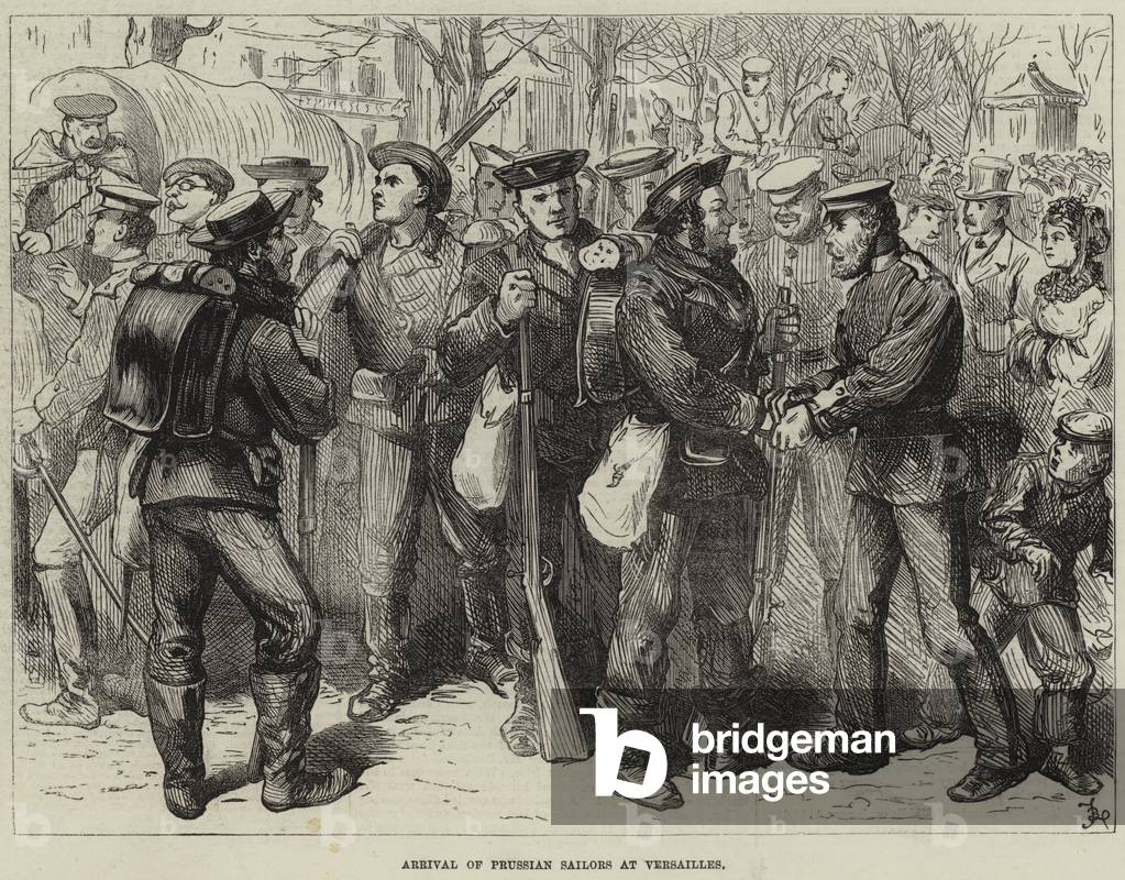 Arrival of Prussian Sailors at Versailles (engraving)
