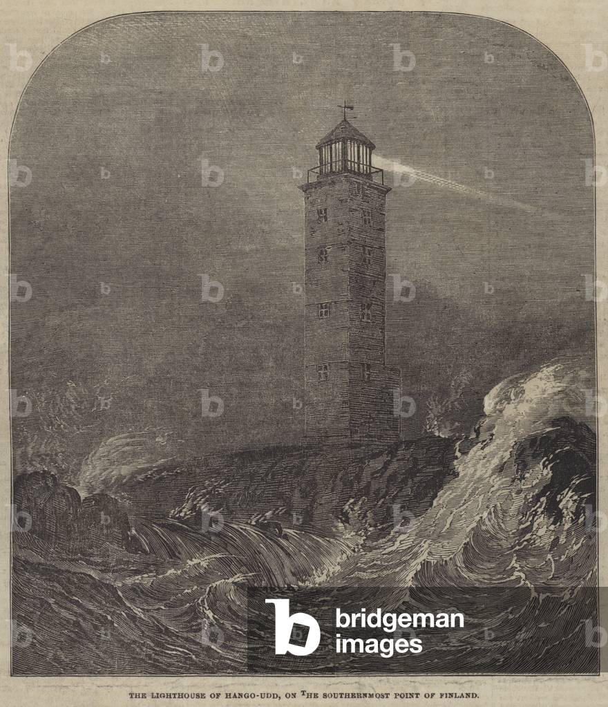 The Lighthouse of Hango-Udd, on the Southernmost Point of Finland (engraving)