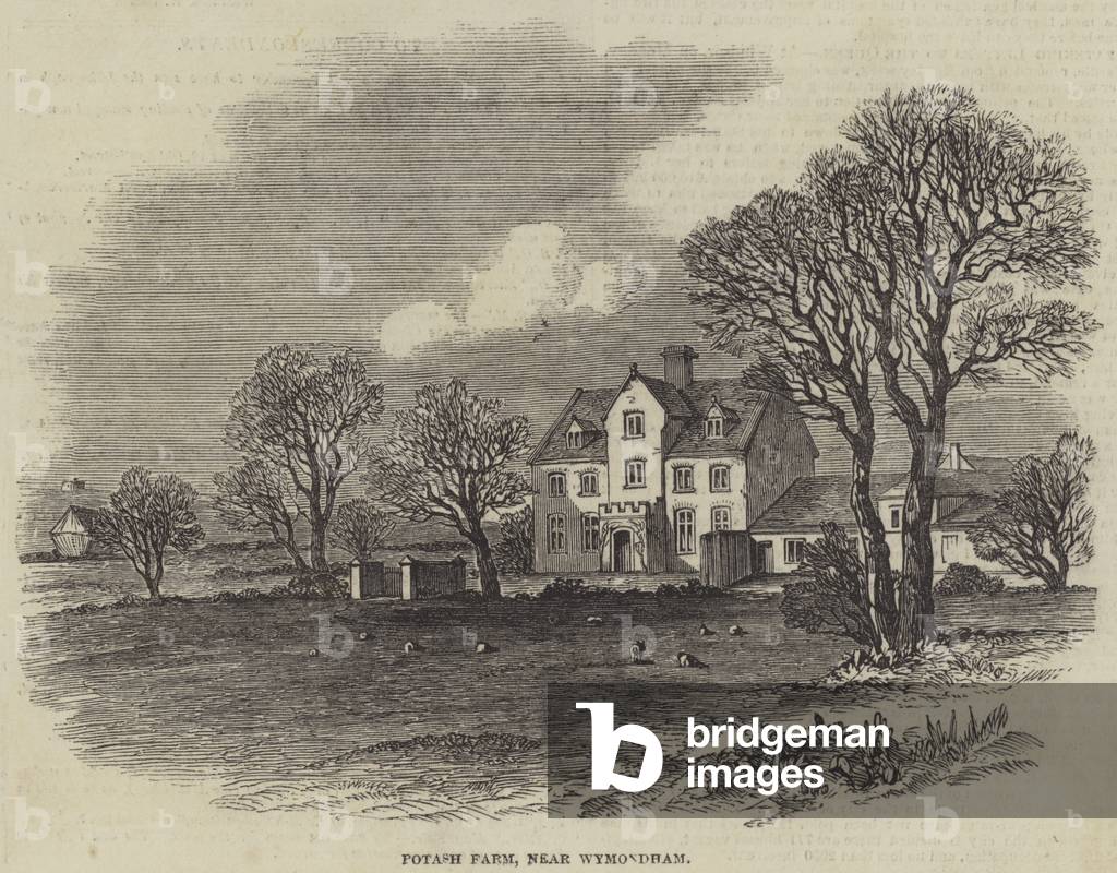 Potash Farm, near Wymondham (engraving)