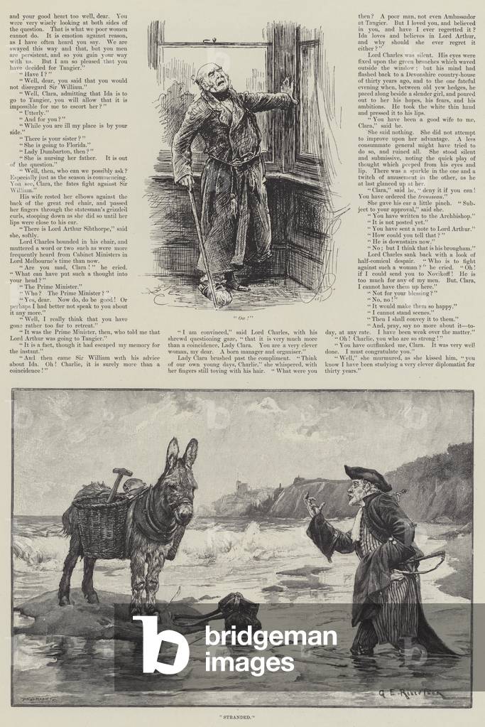 A Question of Diplomacy, by Arthur Conan Doyle (engraving)