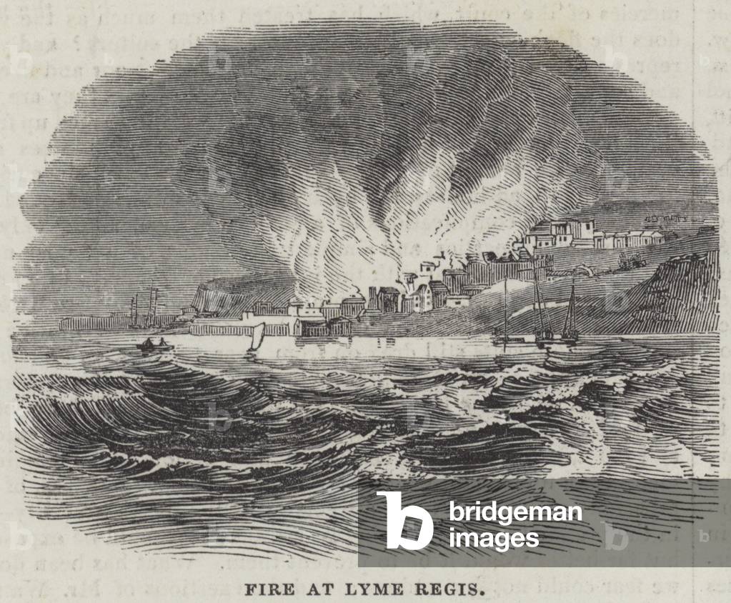 Fire at Lyme Regis (engraving)