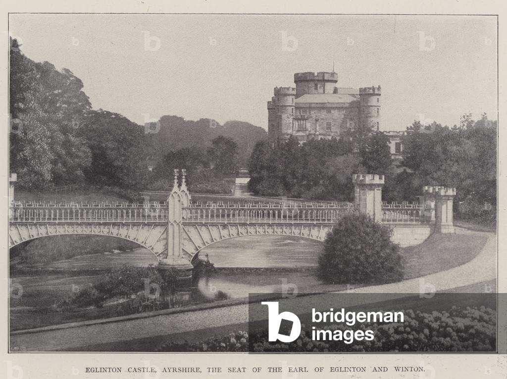 Eglinton Castle, Ayrshire, the Seat of the Earl of Eglinton and Winton (litho)