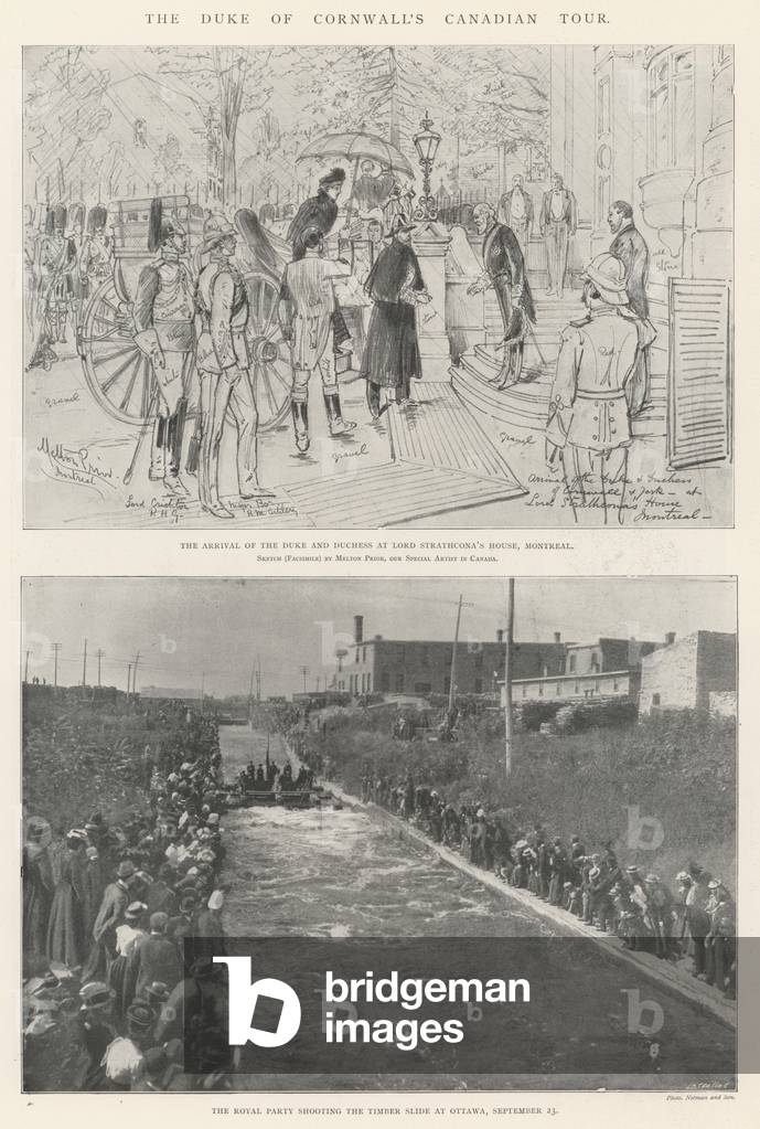 The Duke of Cornwall's Canadian Tour (litho)