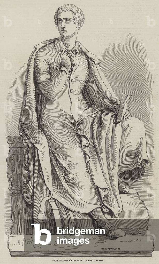 Thorwaldsen's Statue of Lord Byron (engraving)