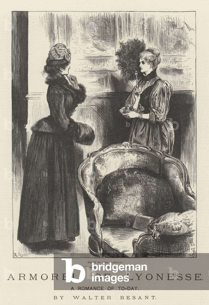 Armorel of Lyonesse, A Romance of To-Day, by Walter Besant (engraving)