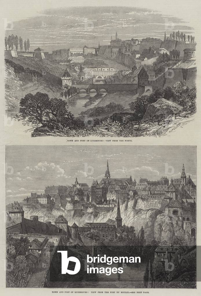 Town and Fort of Luxemburg (engraving)