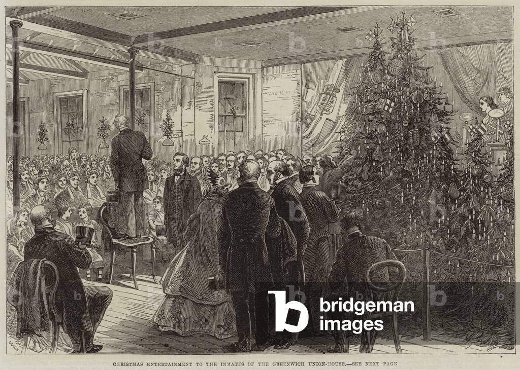 Christmas Entertainment to the Inmates of the Greenwich Union-House (engraving)