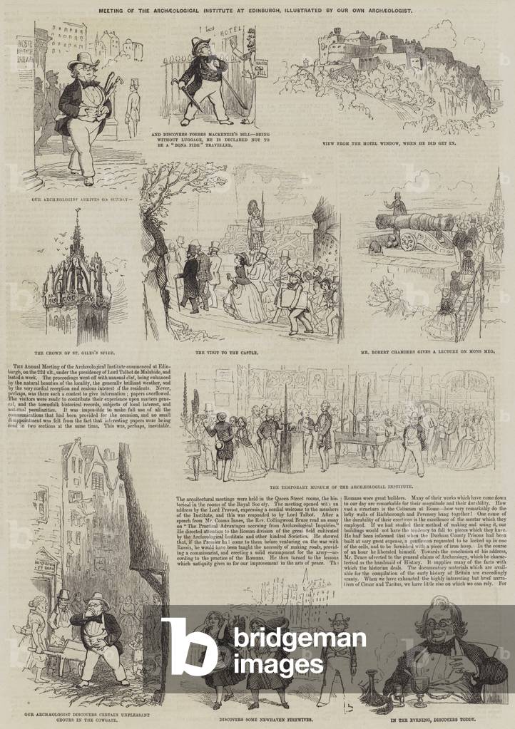 Meeting of the Archaeological Institute at Edinburgh (engraving)