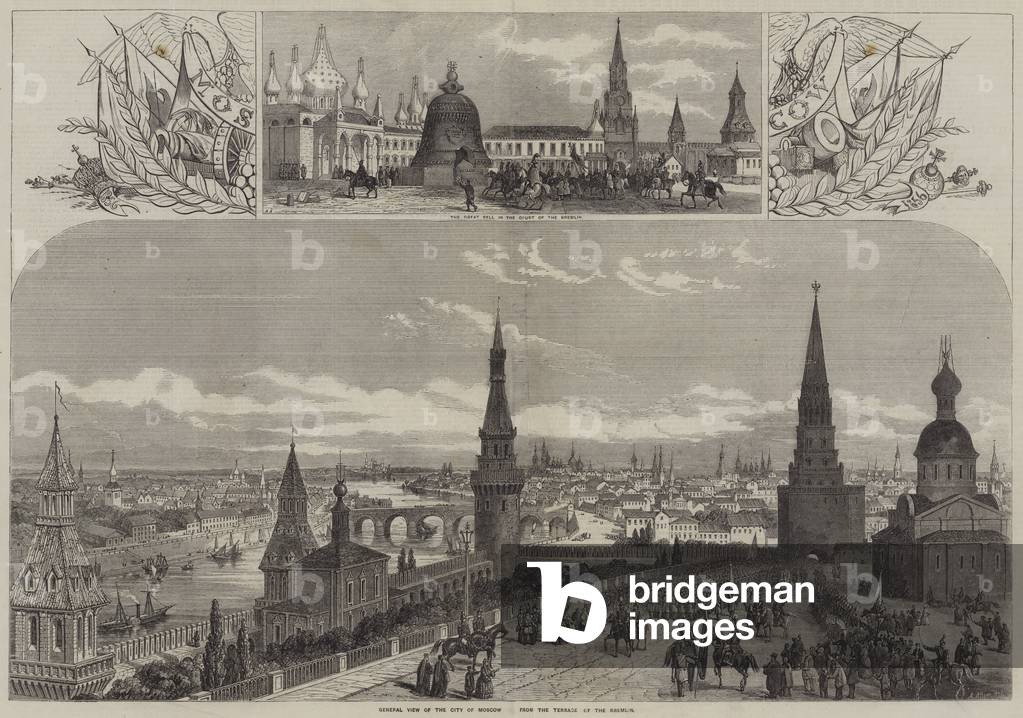 General View of the City of Moscow from the Terrace of the Kremlin (engraving)