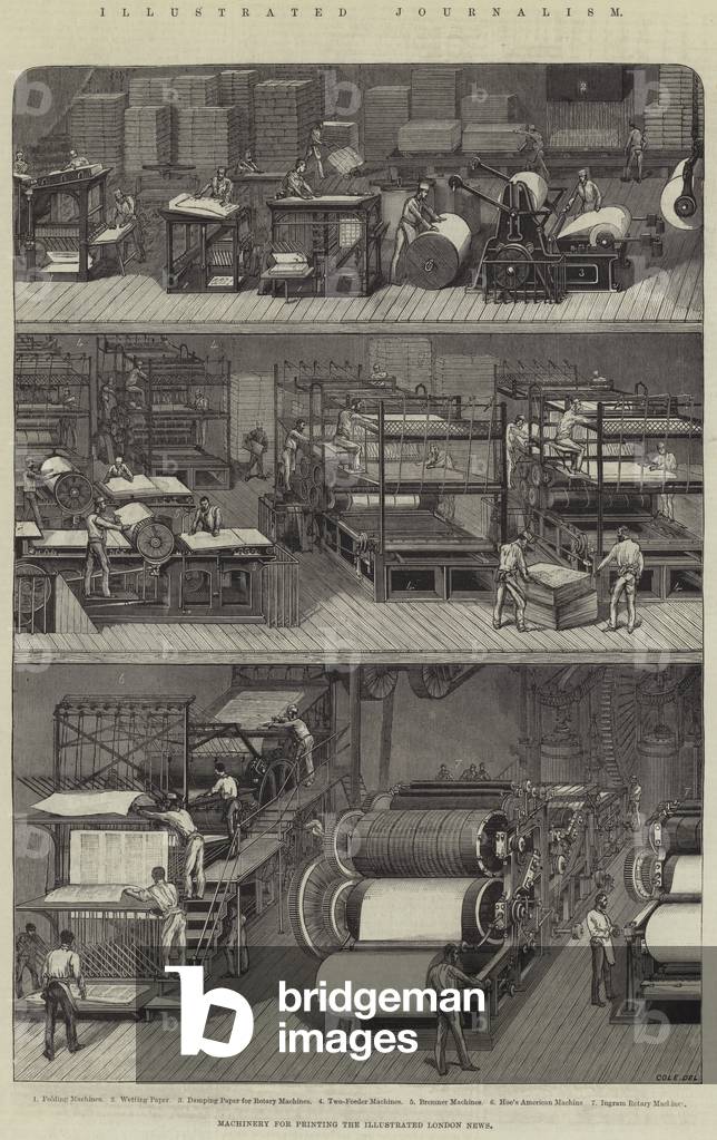 Illustrated Journalism, Machinery for Printing The Illustrated London News (engraving)