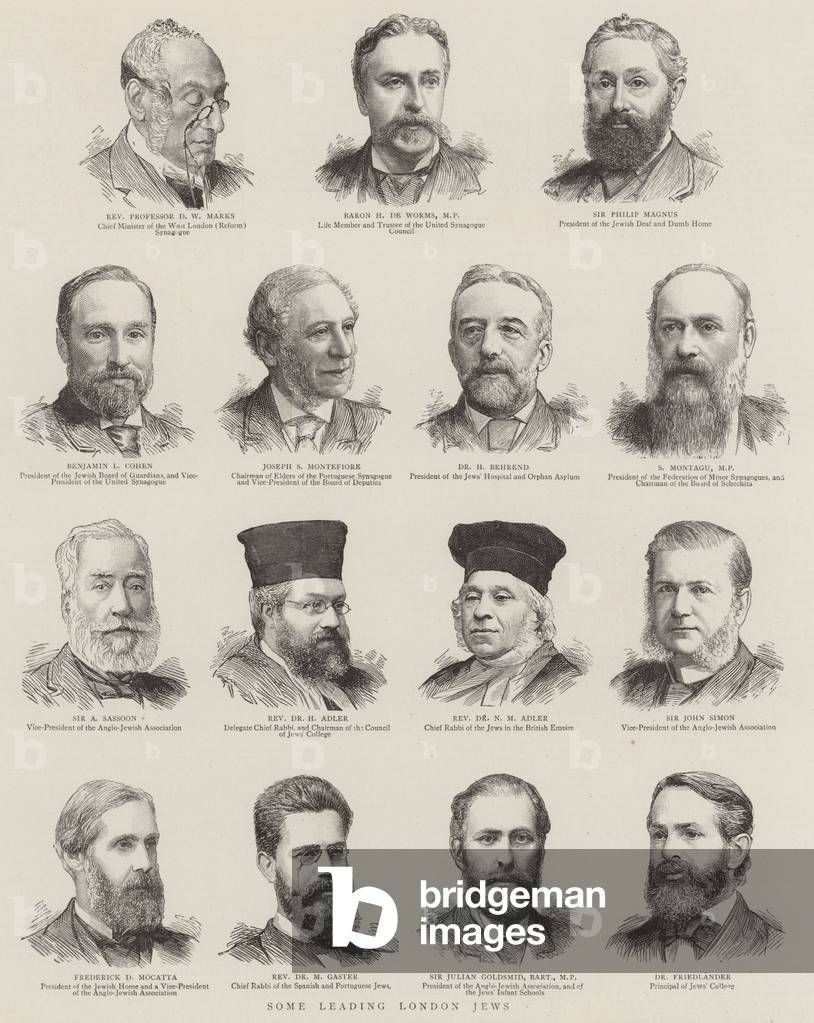Some Leading London Jews (engraving)